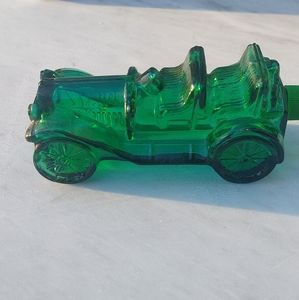 Vintage Avon Green Glass Tai Winds After Shave Bottle Decanter